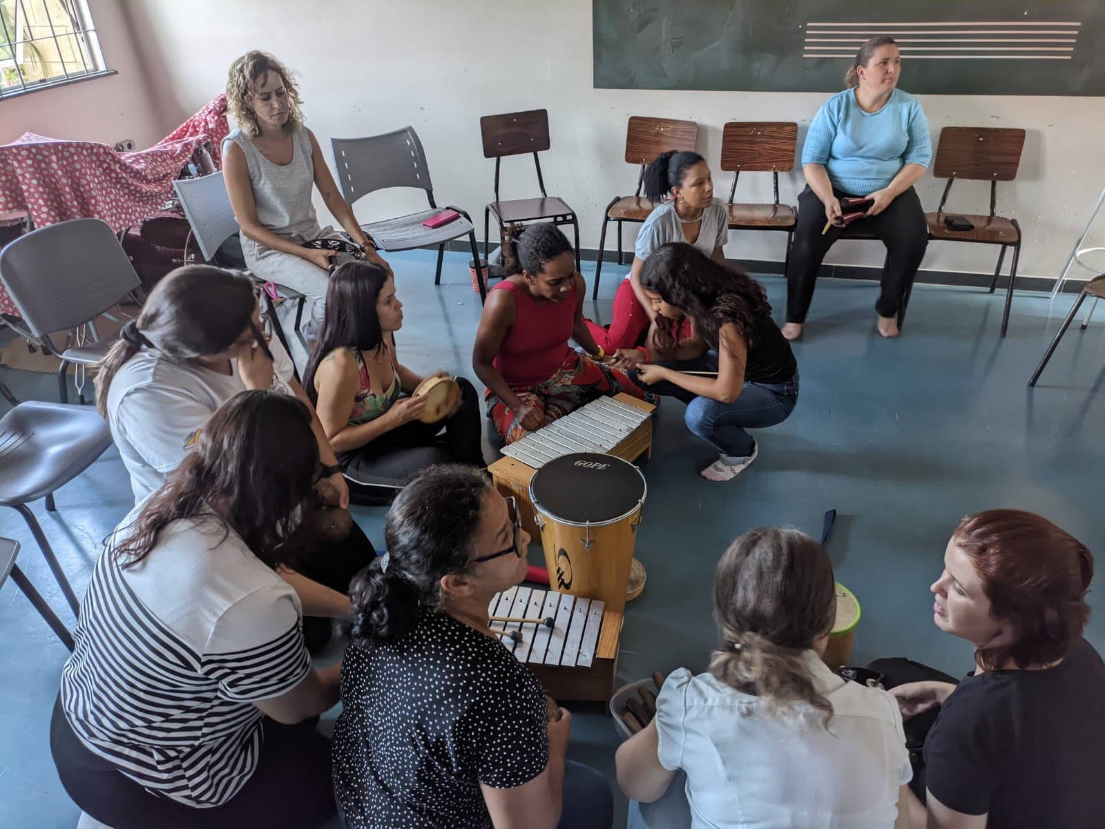 Professoras da rede pública de ensino participam da capacitação em musicalização